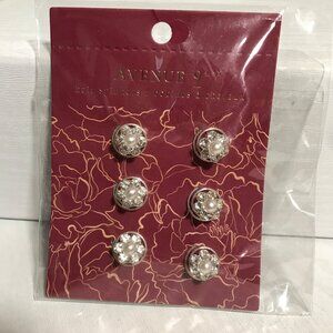 Avenue 9 Giftcraft Hair Spinners - Pearl & Rhinestone Set